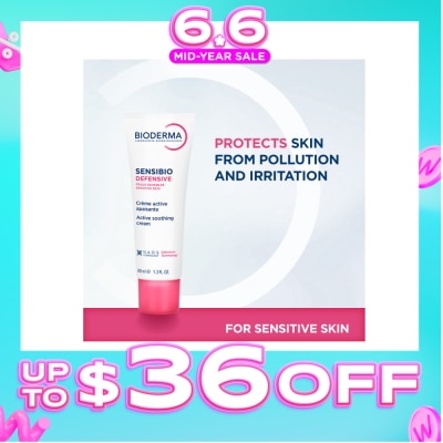 BIODERMA - Sensibio Defensive Active Soothing Moisturiser (Soothes Sensitive and Sensitised Skin) 40ml