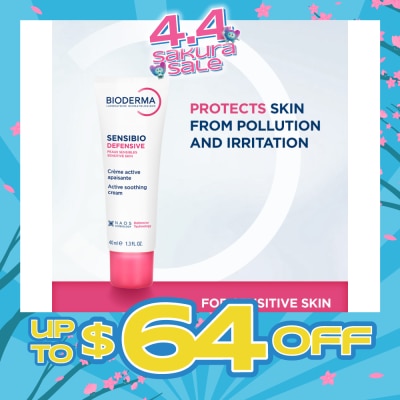 BIODERMA - Sensibio Defensive Active Soothing Moisturiser (Soothes Sensitive and Sensitised Skin) 40ml
