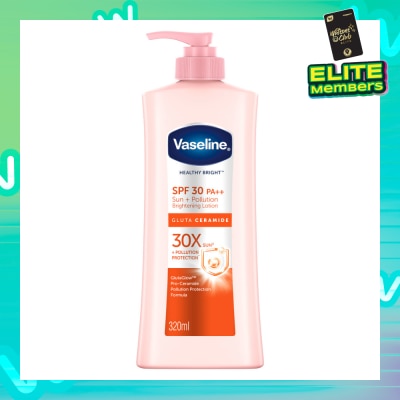 VASELINE Healthy Bright Gluta Ceramide Sun + Pollution Brightening Lotion SPF30 PA++ 320ml