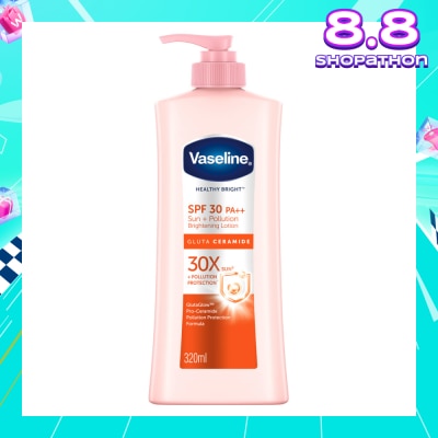 VASELINE Healthy Bright Gluta Ceramide Sun + Pollution Brightening Lotion SPF30 PA++ 320ml
