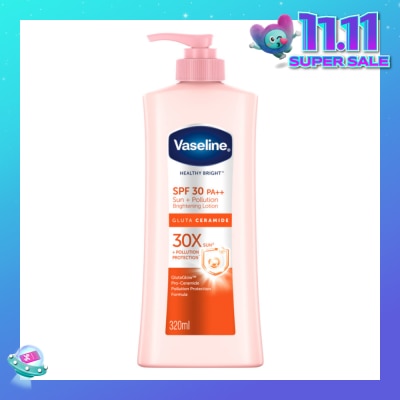 VASELINE Healthy Bright Gluta Ceramide Sun + Pollution Brightening Lotion SPF30 PA++ 320ml
