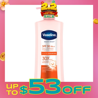 VASELINE Healthy Bright Gluta Ceramide Sun + Pollution Brightening Lotion SPF30 PA++ 320ml