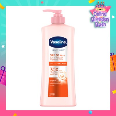 VASELINE Healthy Bright Gluta Ceramide Sun + Pollution Brightening Lotion SPF30 PA++ 320ml