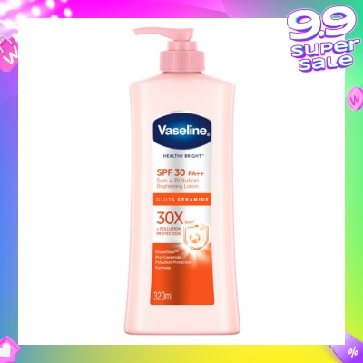 VASELINE Healthy Bright Gluta Ceramide Sun + Pollution Brightening Lotion SPF30 PA++ 320ml