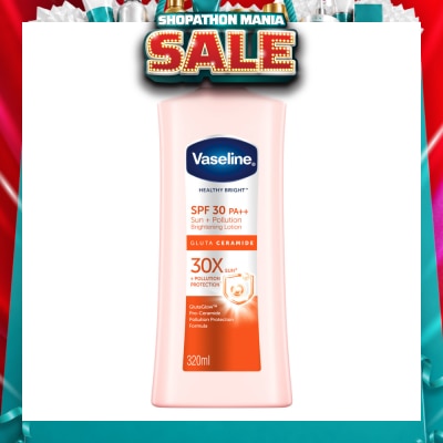 VASELINE - Healthy Bright Gluta Ceramide Sun + Pollution Brightening Lotion SPF30 PA++ 320ml