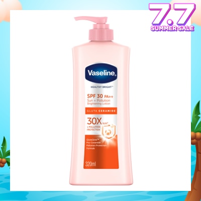VASELINE Healthy Bright Gluta Ceramide Sun + Pollution Brightening Lotion SPF30 PA++ 320ml