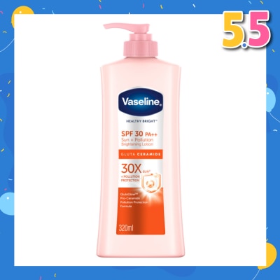 VASELINE Healthy Bright Gluta Ceramide Sun + Pollution Brightening Lotion SPF30 PA++ 320ml