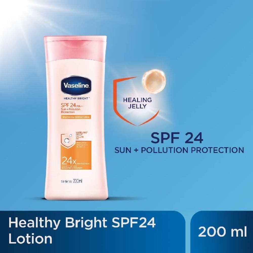 Healthy Bright SPF24 PA++ Sun + Pollution Protection Brightening Defence Lotion (For Healthier Brighter Skin Help Heal Dull Damaged Skin) 200ml