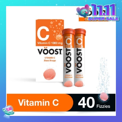 VOOST Vitamin C Effervescent Vitamin Supplement Tablet (Maintain Immune System Health) 40s