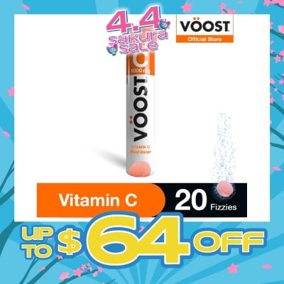 VOOST Vitamin C Effervescent Vitamin Supplement Tablet (Maintain Immune System Health) 20s