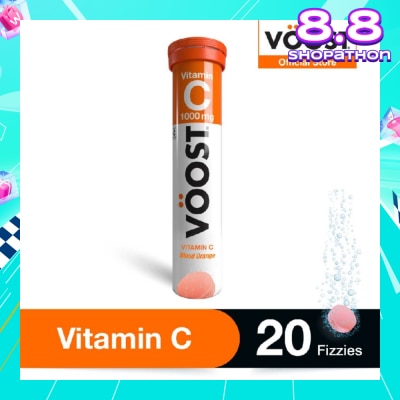 VOOST Vitamin C Effervescent Vitamin Supplement Tablet (Maintain Immune System Health) 20s