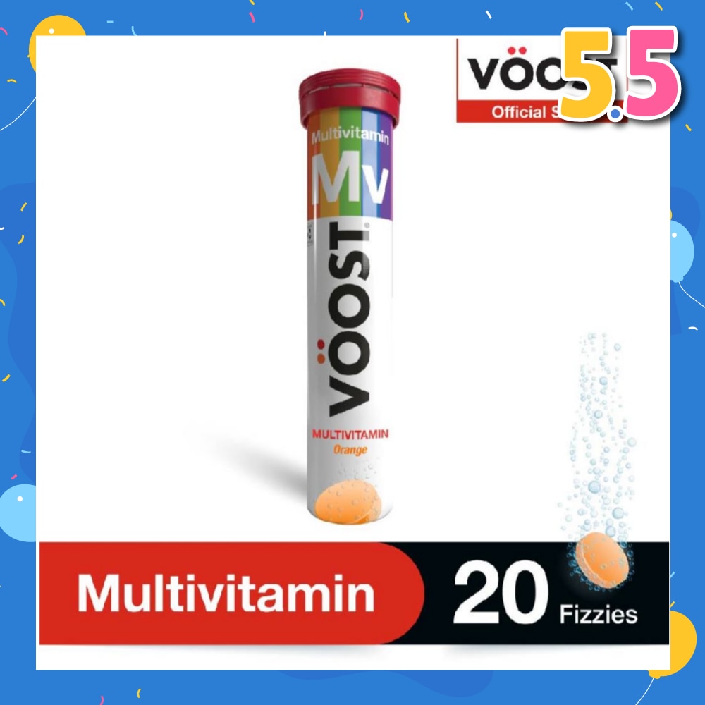 Multivitamin Effervescent Vitamin Supplement Tablet (Support General Health & Wellbeing) 20s