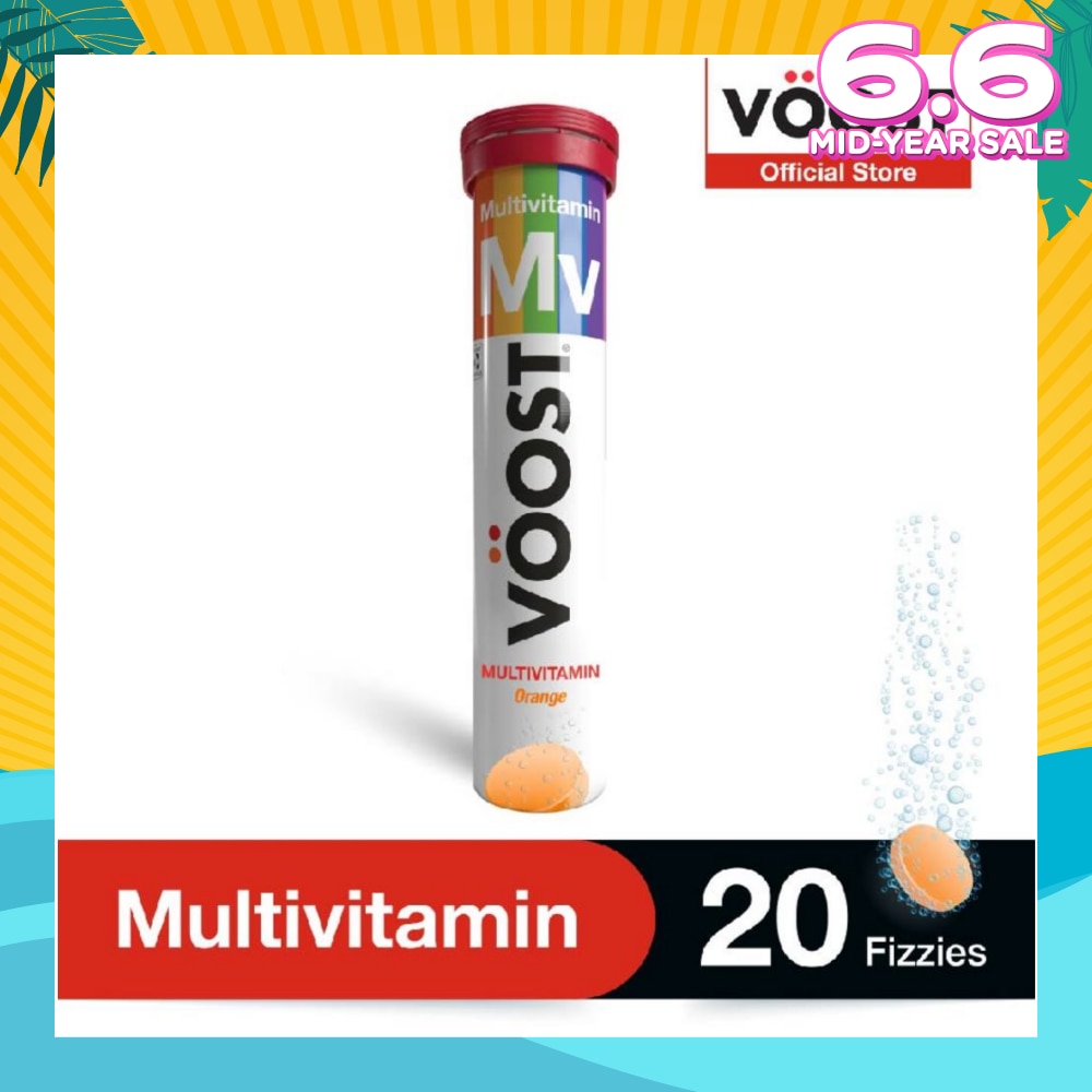 Multivitamin Effervescent Vitamin Supplement Tablet (Support General Health & Wellbeing) 20s
