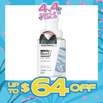 BIORE - MEN'S The Face Instant Foaming Facial Wash Deep Cleanse 200ml