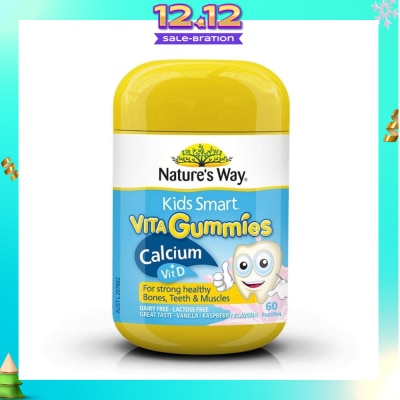 NATURES WAY Kids Smart Vita Gummies Calcium + Vitamin D 60 Pastilles