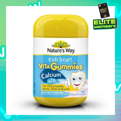 NATURES WAY Kids Smart Vita Gummies Calcium + Vitamin D 60 Pastilles