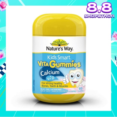 NATURES WAY Kids Smart Vita Gummies Calcium + Vitamin D 60 Pastilles