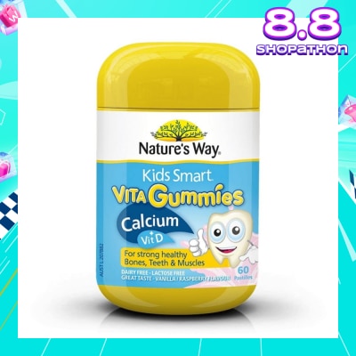 NATURES WAY Kids Smart Vita Gummies Calcium + Vitamin D 60 Pastilles