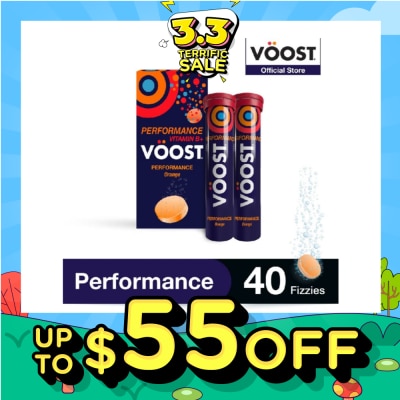 VOOST Performance Effervescent Vitamin Supplement Tablet (Support Muscle Fuction) 40s (Expiry: Sep`2026)