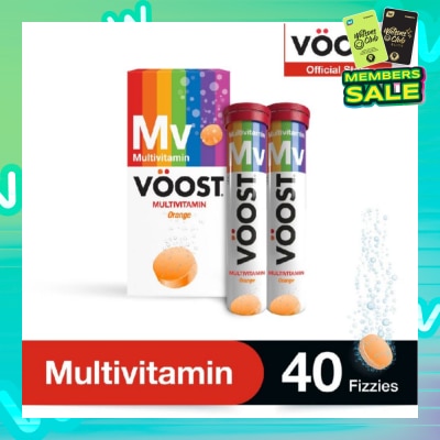 VOOST Multivitamin Effervescent Vitamin Supplement Tablet 40s (Expiry: May`2026)