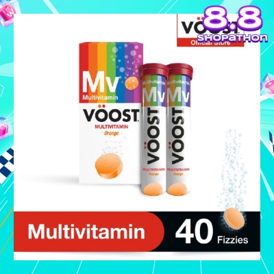 VOOST Multivitamin Effervescent Vitamin Supplement Tablet (Support General Health & Wellbeing) 40s