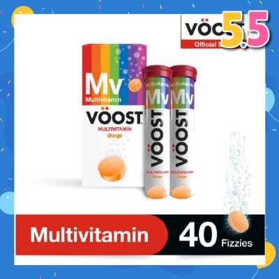 VOOST Multivitamin Effervescent Vitamin Supplement Tablet (Support General Health & Wellbeing) 40s
