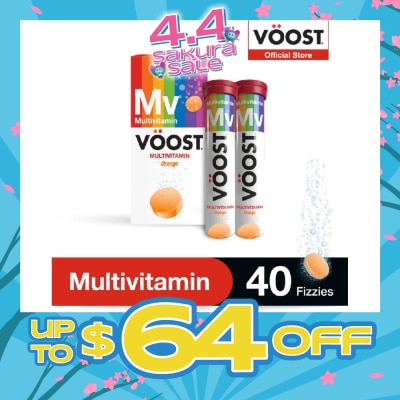 VOOST - Multivitamin Effervescent Vitamin Supplement Tablet 40s (Expiry: Dec`2026)