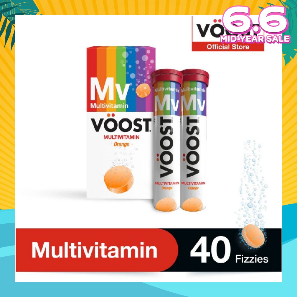 Multivitamin Effervescent Vitamin Supplement Tablet (Support General Health & Wellbeing) 40s