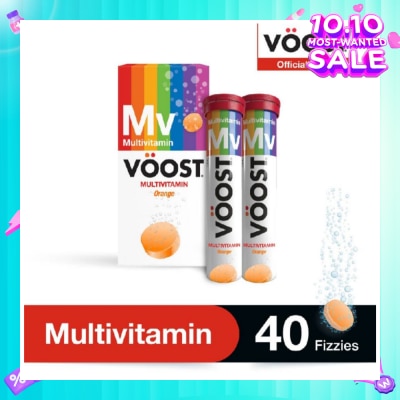 VOOST Multivitamin Effervescent Vitamin Supplement Tablet 40s (Expiry: May`2026)