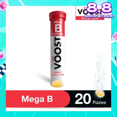 VOOST Mega B Effervescent Vitamin Supplement Tablet (Relieve Fatigue) 20s