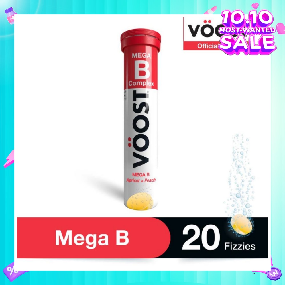 Mega B Effervescent Vitamin Supplement Tablet (Relieve Fatigue) 20s (Expiry: Jul`2026)