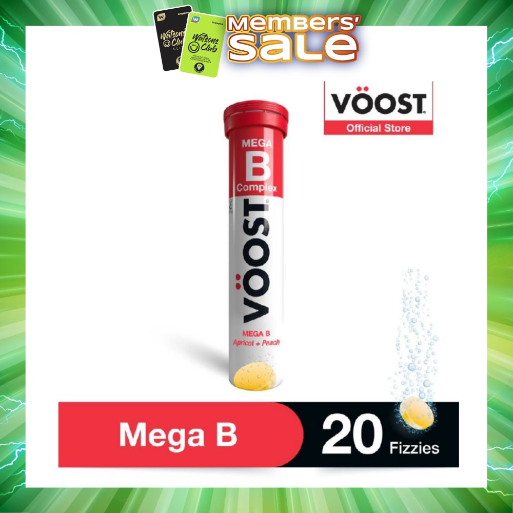 Mega B Effervescent Vitamin Supplement Tablet (Relieve Fatigue) 20s (Expiry: Jan`2027)