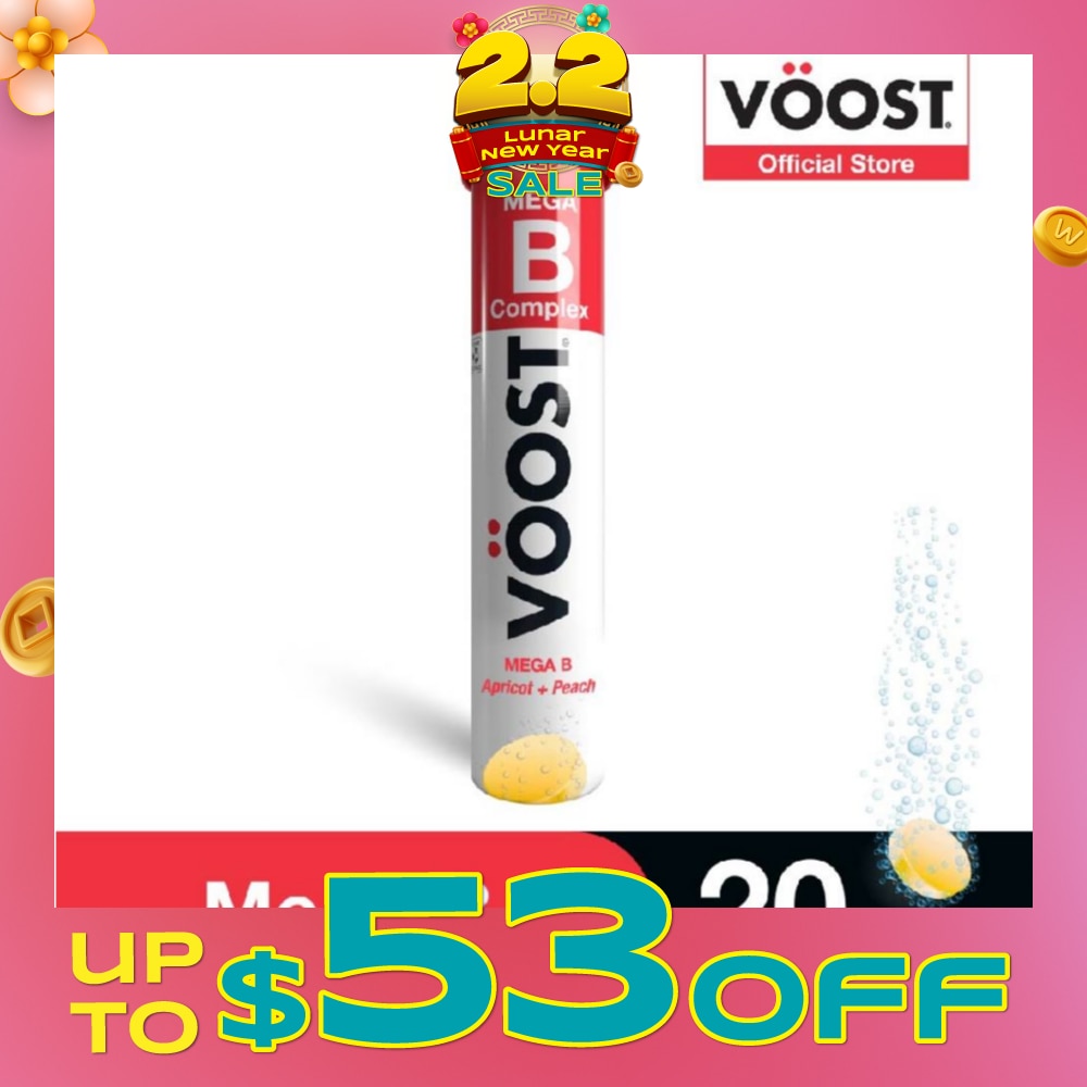 Mega B Effervescent Vitamin Supplement Tablet (Relieve Fatigue) 20s (Expiry: Jul`2026)