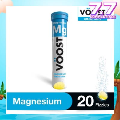 VOOST Magnesium Effervescent Vitamin Supplement Tablet (Support Muscle Health) 20s