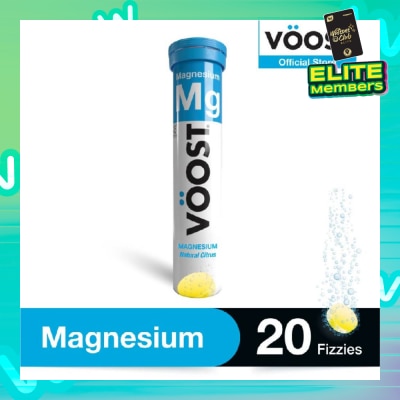 VOOST Magnesium Effervescent Vitamin Supplement Tablet (Support Muscle Health) 20s