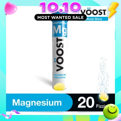 VOOST Magnesium Effervescent Vitamin Supplement Tablet (Support Muscle Health) 20s image