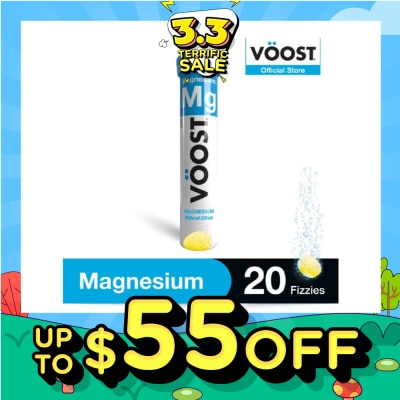 VOOST Magnesium Effervescent Vitamin Supplement Tablet (Support Muscle Health) 20s
