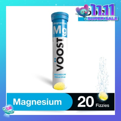VOOST Magnesium Effervescent Vitamin Supplement Tablet (Support Muscle Health) 20s