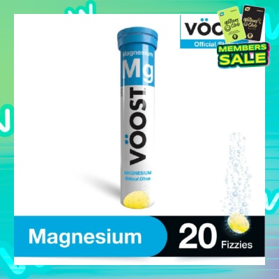VOOST Magnesium Effervescent Vitamin Supplement Tablet (Support Muscle Health) 20s