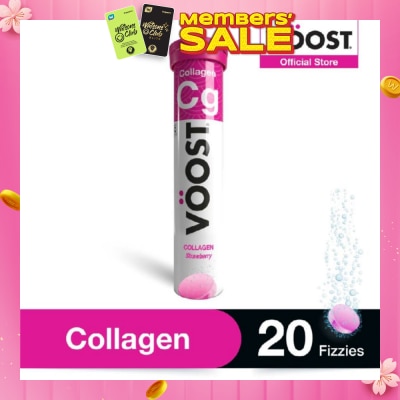 VOOST Collagen Effervescent Vitamin Supplement Tablet (Support Skin Health) 20s (Expiry: Sep`2026)