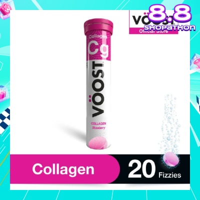 VOOST Collagen Effervescent Vitamin Supplement Tablet (Support Skin Health) 20s