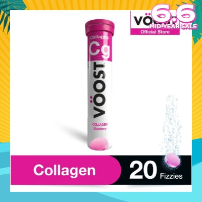 VOOST Collagen Effervescent Vitamin Supplement Tablet (Support Skin Health) 20s