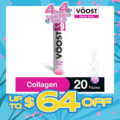 VOOST - Collagen Effervescent Vitamin Supplement Tablet (Support Skin Health) 20s (Expiry: Sep`2026)