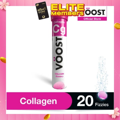 VOOST Collagen Effervescent Vitamin Supplement Tablet (Support Skin Health) 20s (Expiry: Sep`2026)
