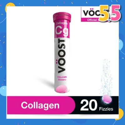 VOOST Collagen Effervescent Vitamin Supplement Tablet (Support Skin Health) 20s