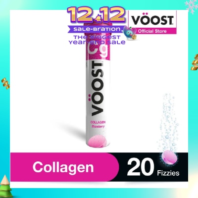 VOOST Collagen Effervescent Vitamin Supplement Tablet (Support Skin Health) 20s (Expiry: Sep`2026)
