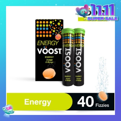 VOOST Energy Effervescent Vitamin Supplement Tablet 40s (Expiry: April`2026) (Expiry: Mar`2026)