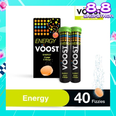 VOOST Energy Effervescent Vitamin Supplement Tablet (Support Energy Production) 40s
