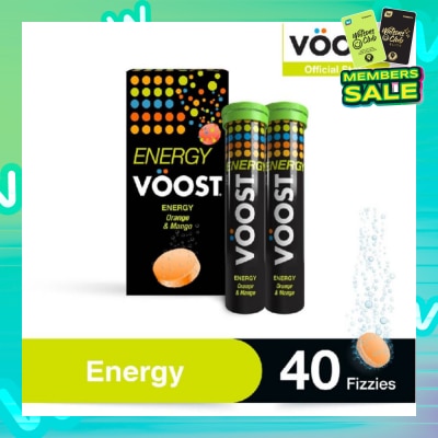 VOOST Energy Effervescent Vitamin Supplement Tablet 40s (Expiry: April`2026)