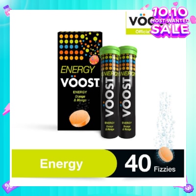 VOOST Energy Effervescent Vitamin Supplement Tablet 40s (Expiry: April`2026)